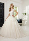 Ronald Joyce 68017 Wedding Dress UK Size 14, Light Gold