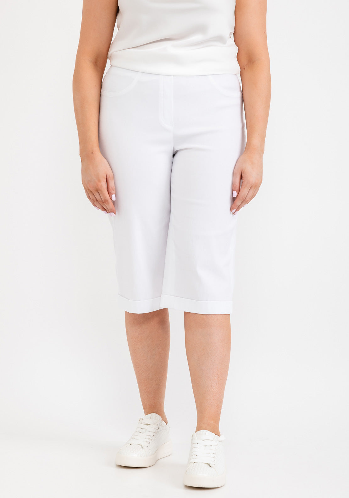 Robell Rose 07 Knee Length Trousers Lime Green 51636-5499-825 main image 0