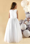 Linzi Jay Rosie Pearl Trim Communion Dress, White