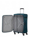 Samsonite Citybeat 4 Wheel Spinner Expandable Large Suitcase, Petrol Blue