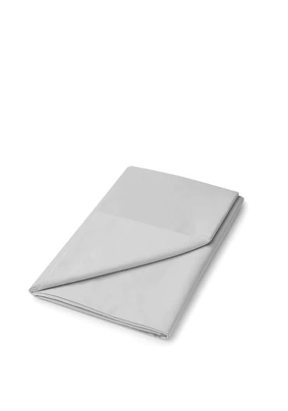 Sanderson 220 Thread Cotton Count Flat Sheet, Silver McElhinneys