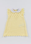 Sardon Baby Girls Knitted Dress, Yellow