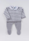 Sardon Baby Boys Stripe Design Set, Grey
