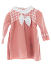 Sardon Baby knitted Dress and Coat Set, Blush Pink