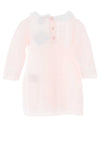 Sardon Baby Knitted Dress and Coat Set, Baby Pink