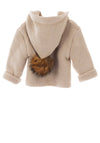 Sardon Baby Knitted Jacket With Hood, Beige