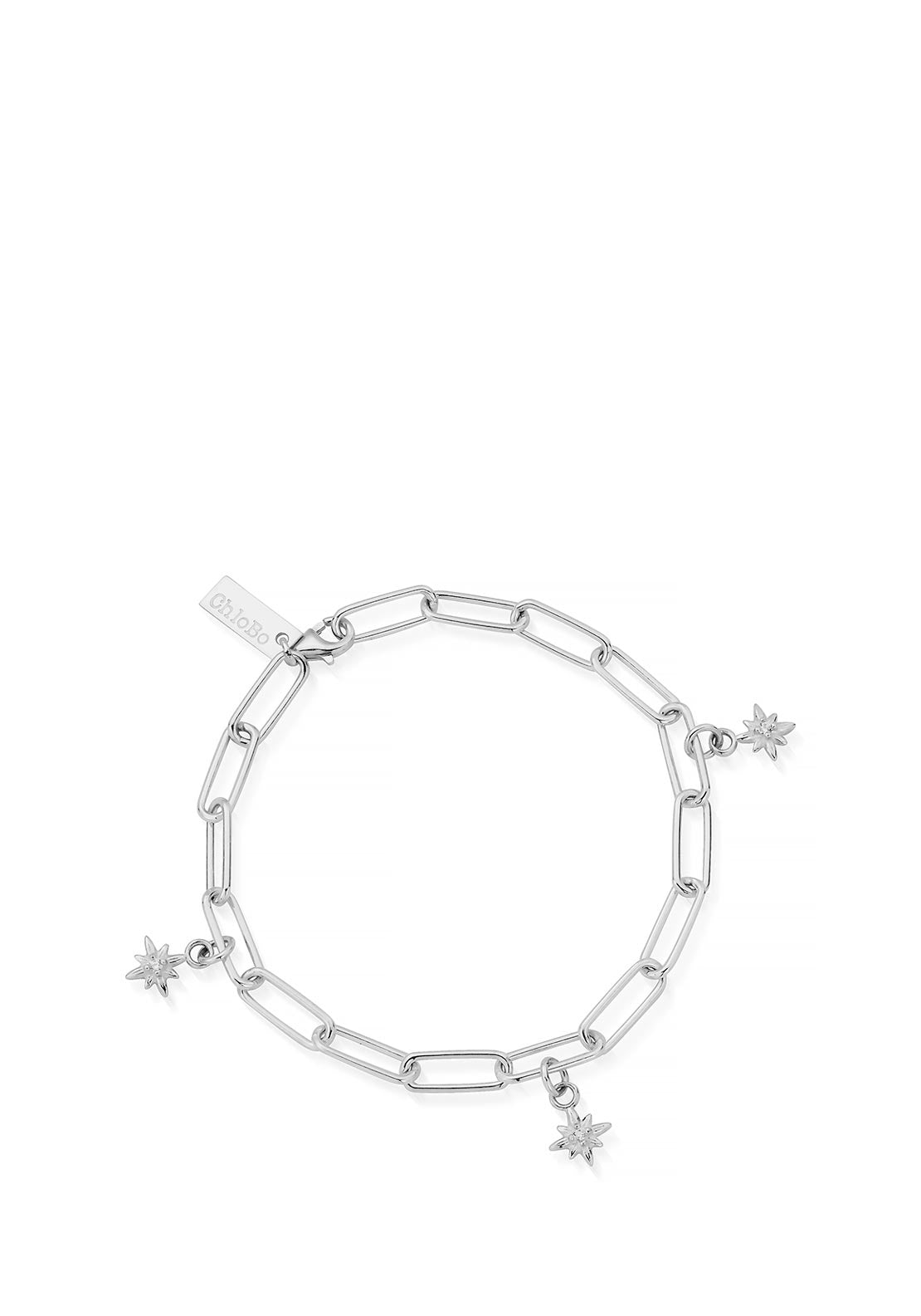 ChloBo Link Chain Divine Journey Bracelet, Silver
