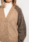 Second Female Gunhild Wool Knit Cardigan, Brown Multi