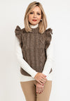 Second Female Gunhild Wool Knit Vest, Brown