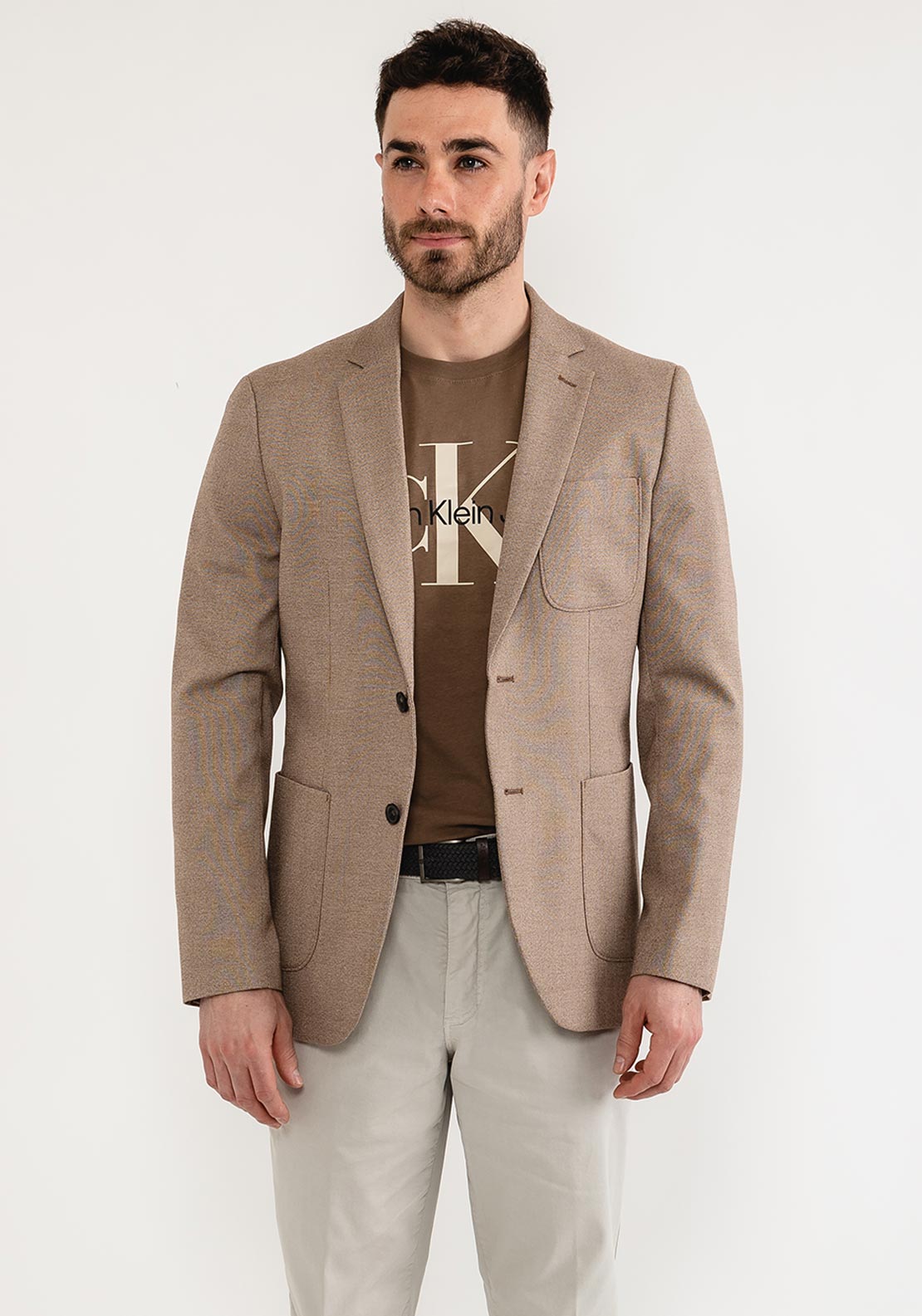 Selected Homme Gabe Blazer, Light Brown Melange McElhinneys