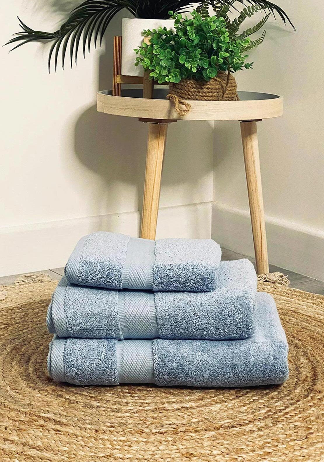Simply Home Cotton Towels, Blue Skies