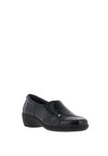 Softmode Emily Patent Croc Slip on Comfort Shoes, Black