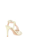 Sorento Warwick Shimmer Strappy Heeled Sandals, Gold