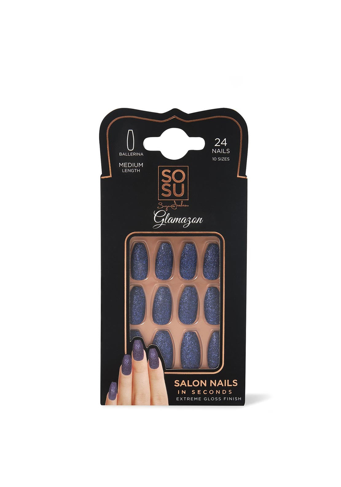 SoSu Salon Nails Medium Length, Glamazon