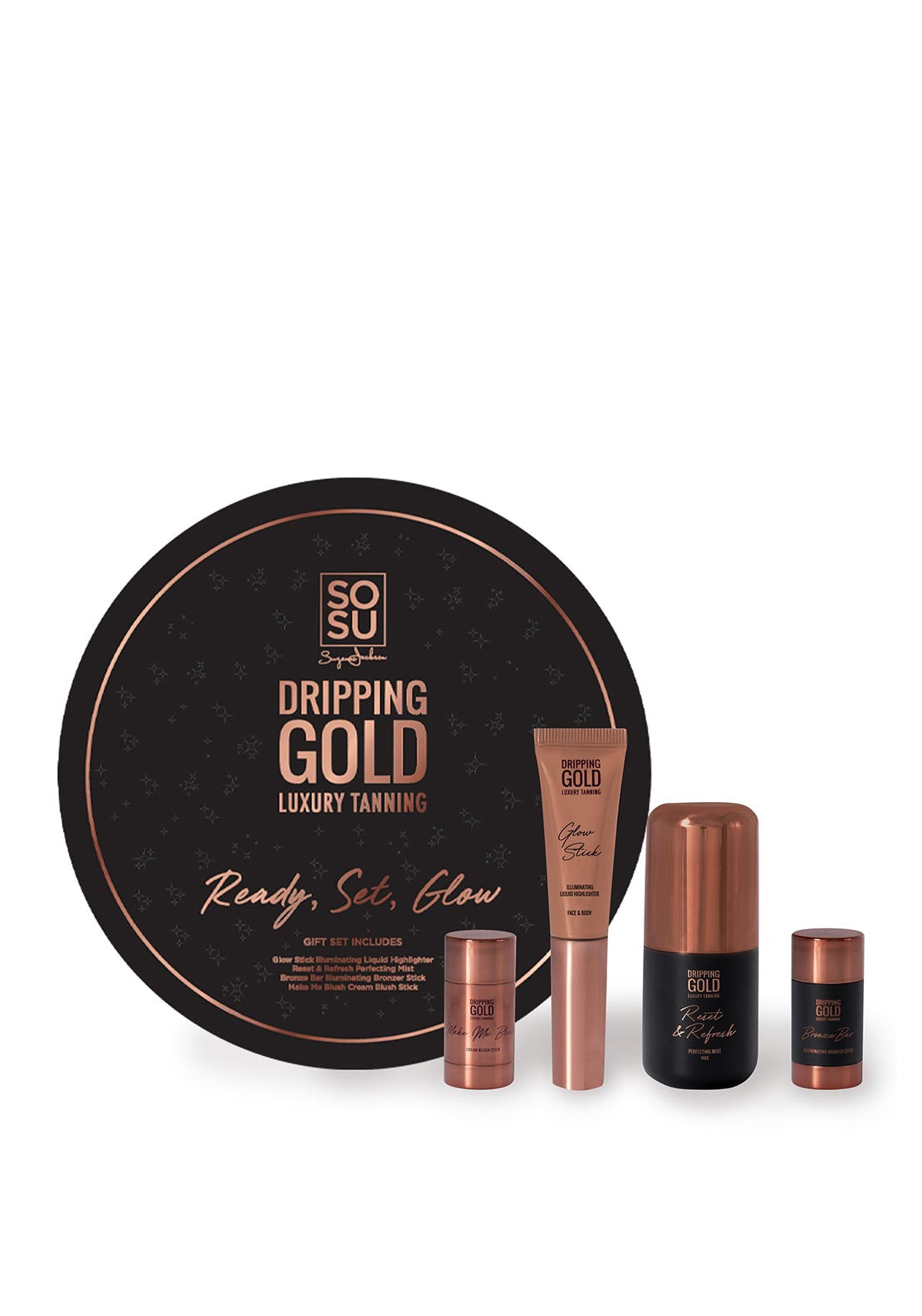 SoSu Dripping Gold Ready, Set, Glow Gift Set
