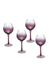 Spode Kingsley Set of 4 Wine Glasses, Plum