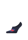 Tommy Hilfiger Mens 2 Pack Flag Footie Socks, Navy