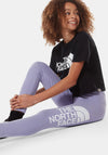 The North Face Girls Large Logo Leggings, Sweet Lavender