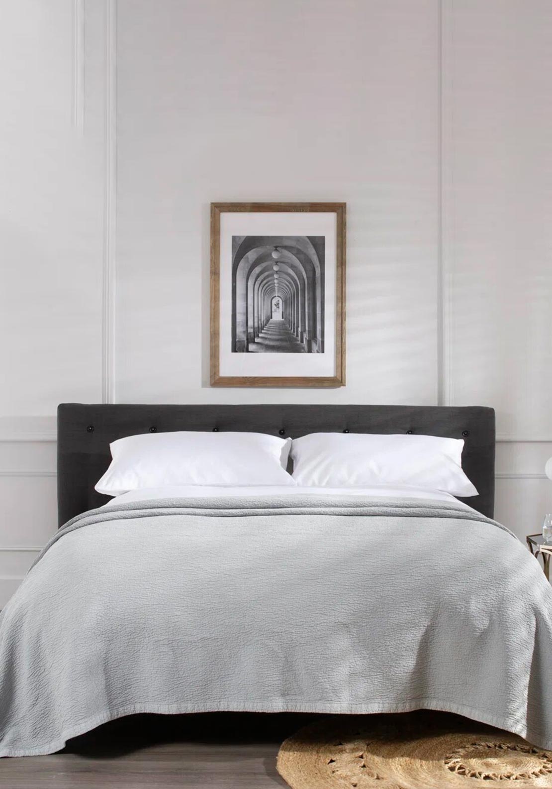 The Lyndon Company Guimaraes Bedspread, Grey