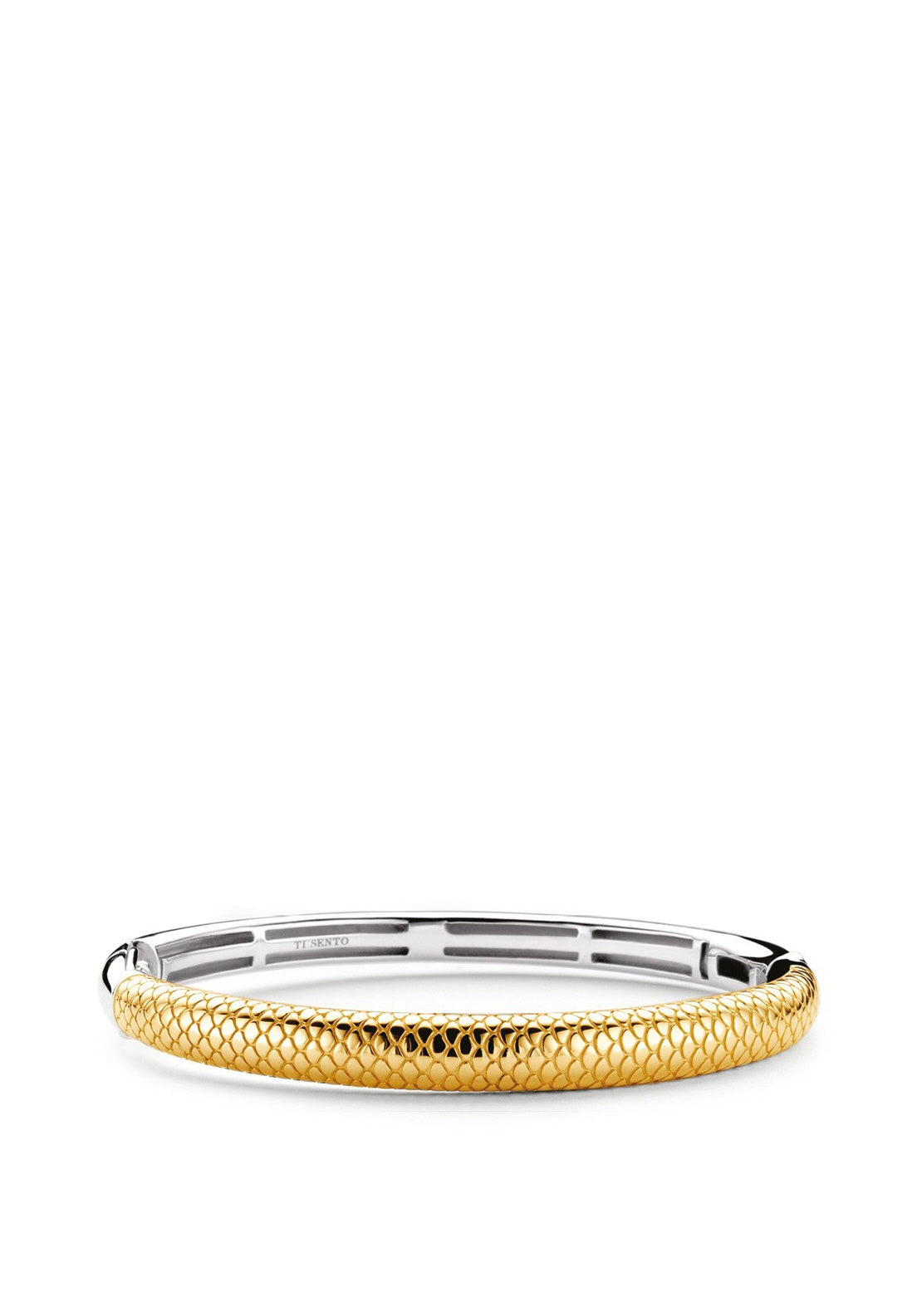 Ti Sento Milano Snake Skin Bangle, Gold & Silver