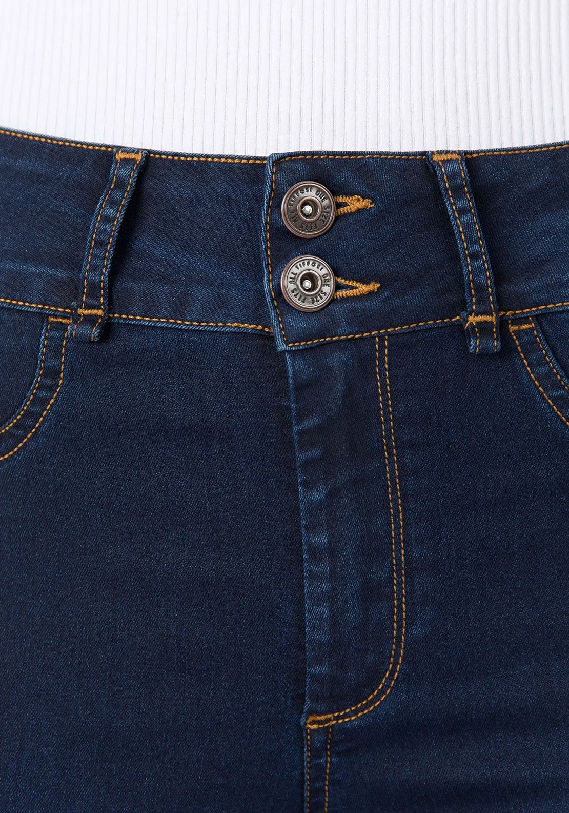 Tiffosi Double Comfort One Size Skinny Jeans, Blue