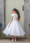 Tinkerbelle IS20536 Pearl Collar Communion Dress, White