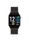 TechMade TechWatch X Metal Mesh Strap Smart Watch, Black