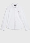 Tommy Hilfiger Boy Solid Jersey Shirt, White