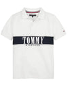 Tommy Hilfiger Boys Colour Block Polo Shirt, White