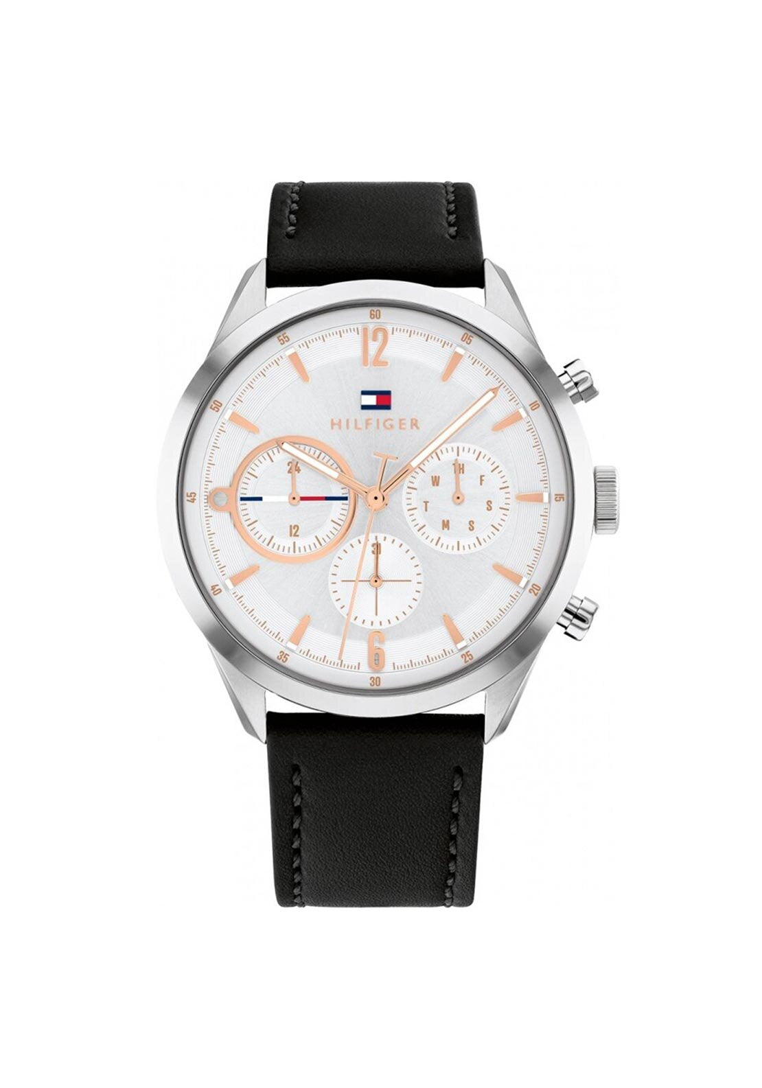 Tommy Hilfiger 1791941 Matthew Watch, Silver & Black