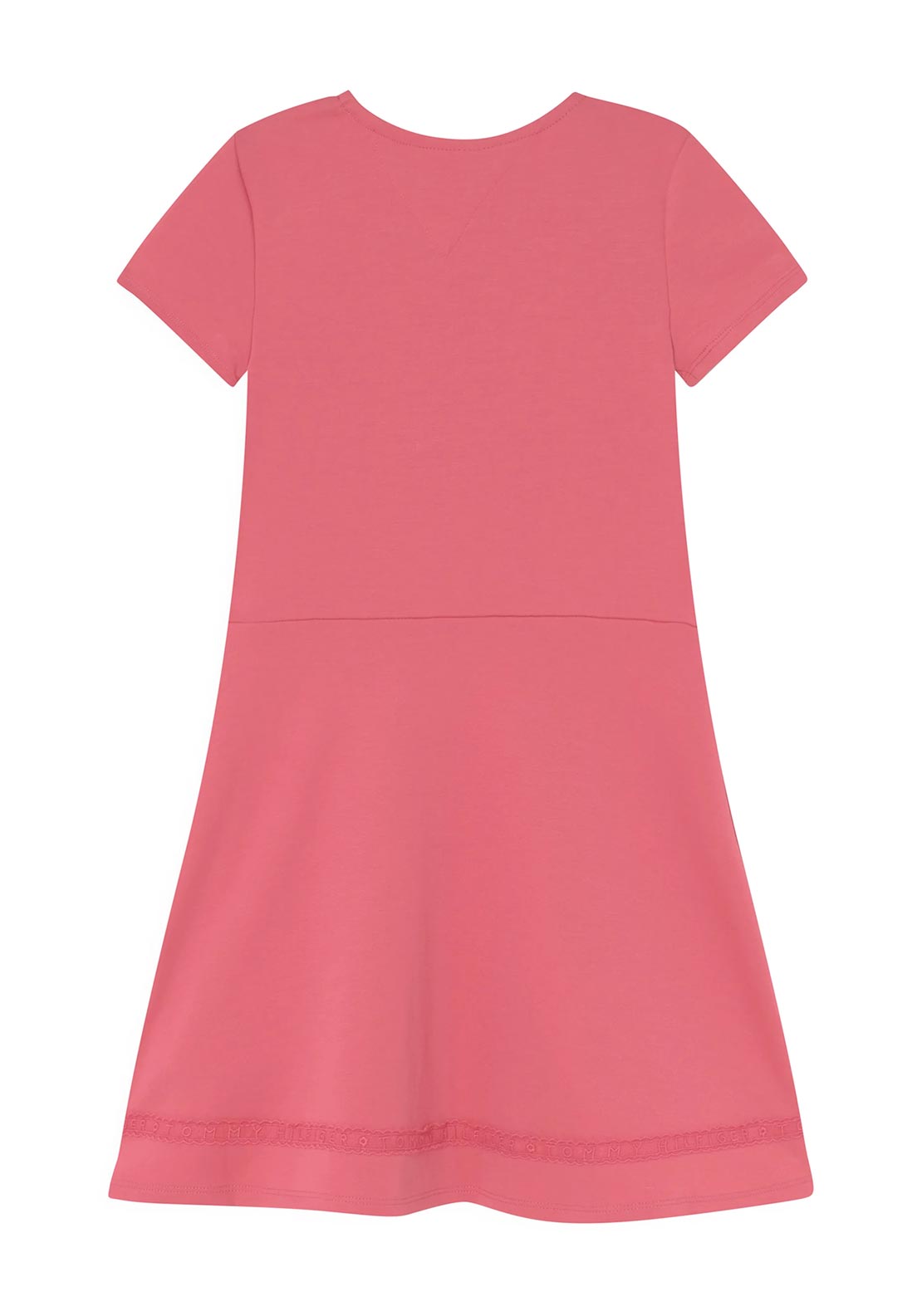 Tommy Hilfiger Girls Punto Skater Dress, Washed Crimson