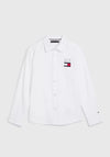 Tommy Hilfiger Boys Flag Oxford Shirt, White