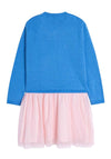Billieblush Jumper Mesh Dress, Blue Pink