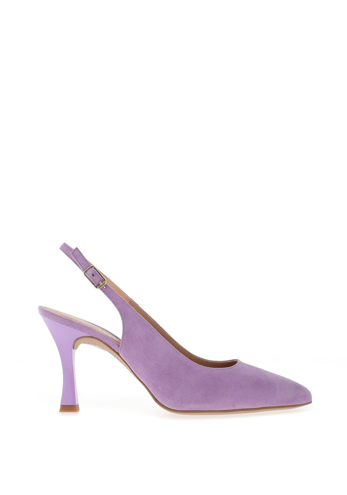 Unisa Teodor Suede Sling Back Court Shoes, Lilac