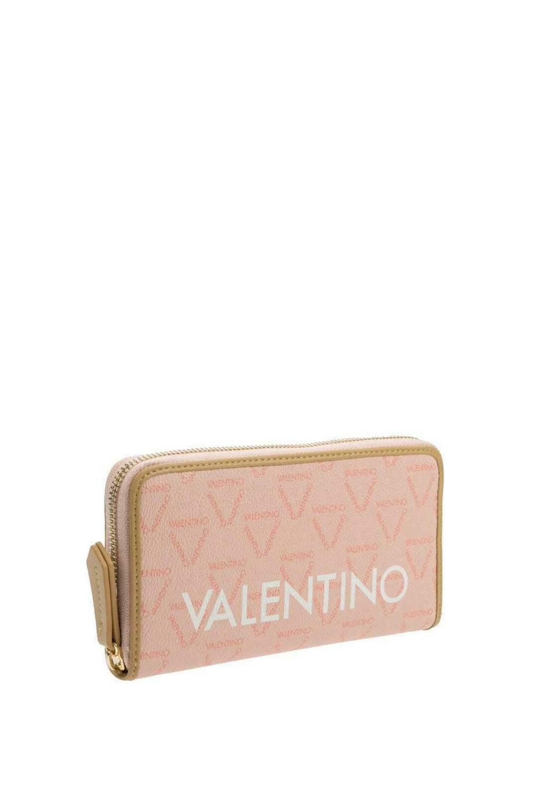 Valentino Handbags Liuto Logo Zip Around Purse, Pink Multi