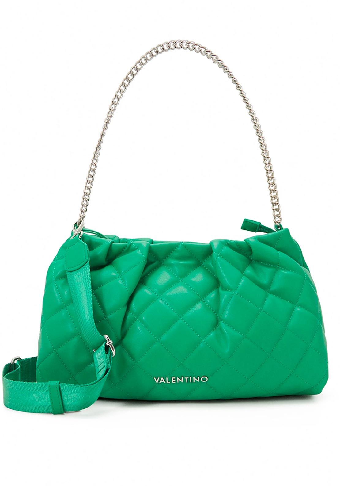 Valentino Ocarina Small Quilted Crossbody Satchel Bag Pearl