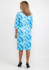 Via Veneto Floral Print Pencil Dress, Blue Multi