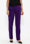 Via Veneto Tailored Slim Trousers, Purple