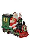 Waterford Crystal Heirloom Cookie Jar Santa on a Train Ornament