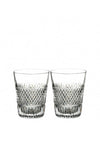 Waterford Crystal Diamond Line Set of 2 Whiskey Glasses