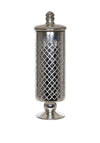 Fern Cottage Interiors Tall Footed Apothecary Jar, Silver