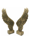 WJ Sampson Gold Wings Sculpture Pair, Gold