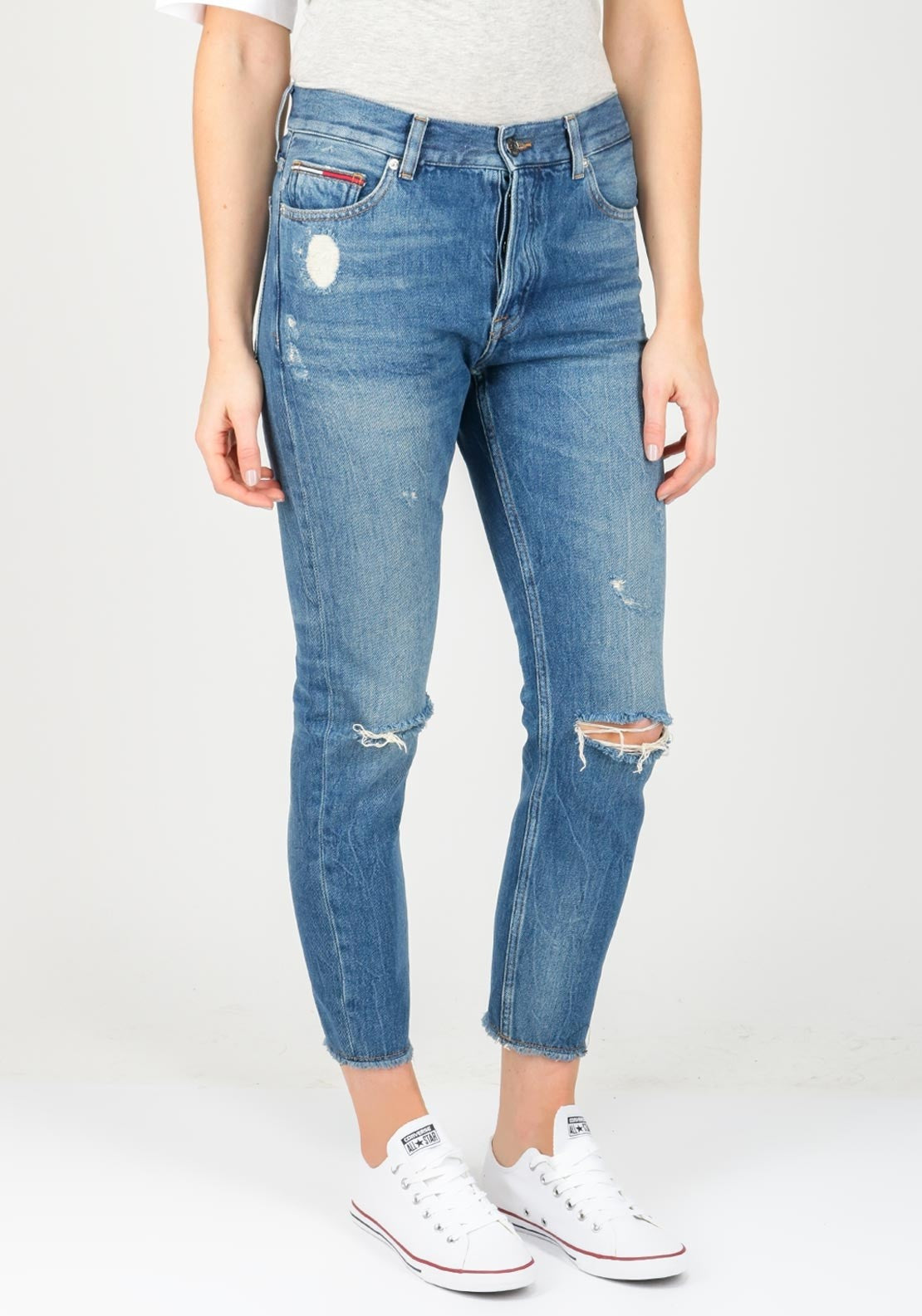 tommy hilfiger ripped jeans womens