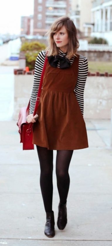 plus size dress with ankle boots