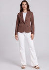 Yest Berta Essential Pinstripe Blazer, Brown