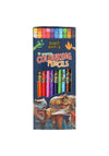 Dino World By Depesche 10 Erasable Colouring Pencils
