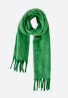 Oui Cuddly Soft Fringe Scarf, Green