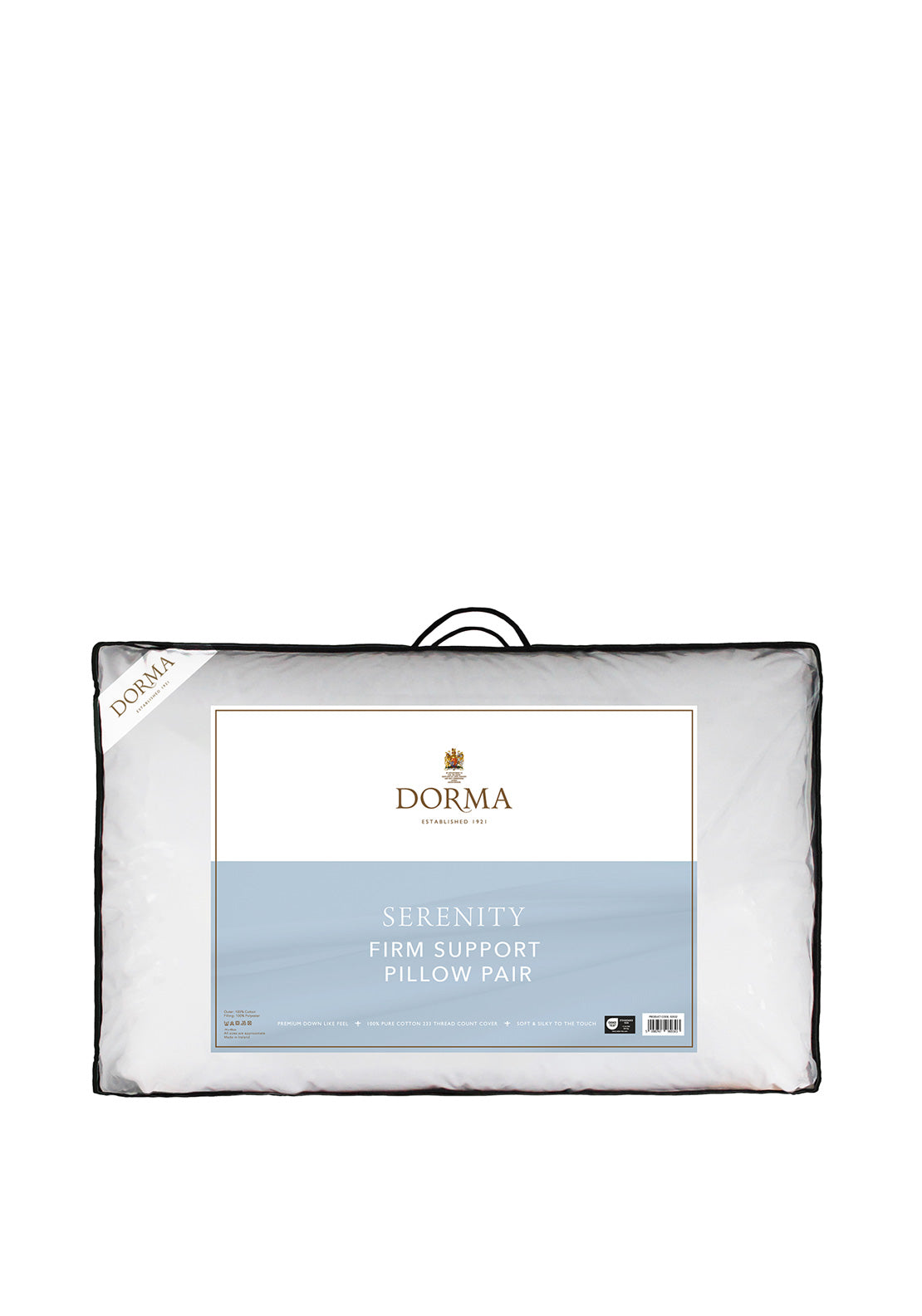 Dorma Serenity Soft Like Down Pillow Pair – Firm
