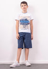 Hashtag Boy Paradise Tee and Short Set, Blue