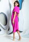 Kevan Jon Sydney Pencil With Cape Dress, Pink